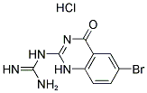 N-(6-BROMO-4-OXO-1,4-DIHYDROQUINAZOLIN-2-YL)GUANIDINE HYDROCHLORIDE Struktur