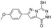 7-MERCAPTO-2-(4-METHOXY-PHENYL)-5H-PYRAZOLO[1,5-D][1,2,4]TRIAZIN-4-ONE Struktur