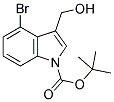 4-BROMO-3-HYDROXYMETHYLINDOLE-1-CARBOXYLIC ACID TERT-BUTYL ESTER Struktur