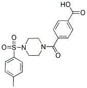 4-((4-[(4-METHYLPHENYL)SULFONYL]PIPERAZIN-1-YL)CARBONYL)BENZOIC ACID Struktur