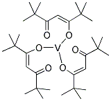 VANADIUM TRIS (DIPIVALOYLMETHANATE) Struktur