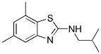 N-ISOBUTYL-5,7-DIMETHYL-1,3-BENZOTHIAZOL-2-AMINE Struktur