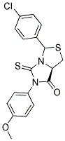 (7AR)-3-(4-CHLOROPHENYL)-6-(4-METHOXYPHENYL)-5-THIOXOTETRAHYDRO-7H-IMIDAZO[1,5-C][1,3]THIAZOL-7-ONE Struktur