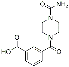 3-(4-CARBAMOYL-PIPERAZINE-1-CARBONYL)-BENZOIC ACID Struktur