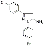 1-(4-BROMOPHENYL)-3-(4-CHLOROPHENYL)-1H-PYRAZOL-5-AMINE Struktur