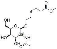 (BETA-1-O-[2-N-2-ACETAMIDO-2-DEOXY-D-GALACTOPYRANOSIDE]) [METHOXY-(CARBOXYETHYLTHIOETHYL)] Struktur