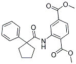 METHYL 4-(METHOXYCARBONYL)-3-((PHENYLCYCLOPENTYL)CARBONYLAMINO)BENZOATE Struktur