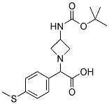 (3-TERT-BUTOXYCARBONYLAMINO-AZETIDIN-1-YL)-(4-METHYLSULFANYL-PHENYL)-ACETIC ACID Struktur