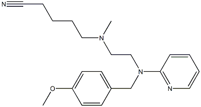 N'-(4-CYANOBUTYL)-N-(4-METHOXYBENZYL)-N'-METHYL-N-2-PYRIDINYL-1,2-ETHANEDIAMINE Struktur