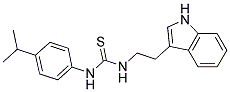 N-[2-(1H-INDOL-3-YL)ETHYL]-N'-(4-ISOPROPYLPHENYL)THIOUREA Struktur