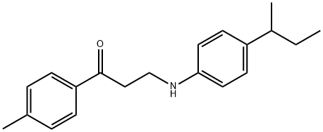 3-[4-(SEC-BUTYL)ANILINO]-1-(4-METHYLPHENYL)-1-PROPANONE Struktur