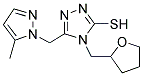 5-(5-METHYL-PYRAZOL-1-YLMETHYL)-4-(TETRAHYDROFURAN-2-YLMETHYL)-4H-[1,2,4]TRIAZOLE-3-THIOL Struktur