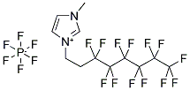 1-METHYL-3-(1H,1H,2H,2H-PERFLUOROOCTYL)IMIDAZOLIUM HEXAFLUOROPHOSPHATE Struktur