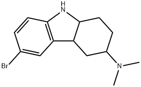 (6-BROMO-2,3,4,4A,9,9A-HEXAHYDRO-1H-CARBAZOL-3-YL)-DIMETHYL-AMINE Struktur