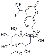 4-TRIFLUOROMETHYLUMBELLIFERYL-A-D-N-ACETYLNEURAMINIC ACID Struktur