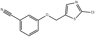 3-[(2-CHLORO-1,3-THIAZOL-5-YL)METHOXY]BENZENECARBONITRILE Struktur