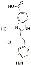 2-[2-(4-AMINO-PHENYL)-ETHYL]-1 H-BENZOIMIDAZOLE-5-CARBOXYLIC ACID DIHYDROCHLORIDE Struktur