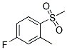 4-FLUORO-2-METHYL-1-(METHYLSULFONYL)BENZENE Struktur