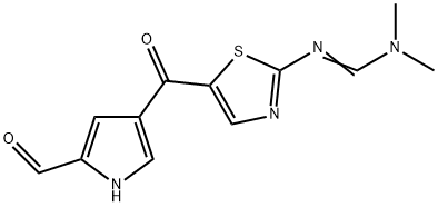 N'-(5-[(5-FORMYL-1H-PYRROL-3-YL)CARBONYL]-1,3-THIAZOL-2-YL)-N,N-DIMETHYLIMINOFORMAMIDE Struktur