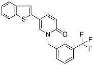 5-(1-BENZOTHIEN-2-YL)-1-[3-(TRIFLUOROMETHYL)BENZYL]PYRIDIN-2(1H)-ONE Struktur