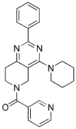 (2-PHENYL-4-PIPERIDIN-1-YL-7,8-DIHYDRO-5H-PYRIDO[4,3-D]PYRIMIDIN-6-YL)-PYRIDIN-3-YL-METHANONE Struktur