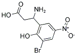 3-AMINO-3-(3-BROMO-2-HYDROXY-5-NITRO-PHENYL)-PROPIONIC ACID Struktur