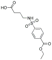 4-([[4-(ETHOXYCARBONYL)PHENYL]SULFONYL]AMINO)BUTANOIC ACID Struktur