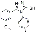 5-(3-METHOXYPHENYL)-4-(4-METHYLPHENYL)-4H-1,2,4-TRIAZOLE-3-THIOL Struktur