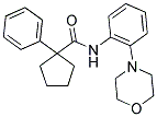 N-(2-MORPHOLIN-4-YLPHENYL)(PHENYLCYCLOPENTYL)FORMAMIDE Struktur