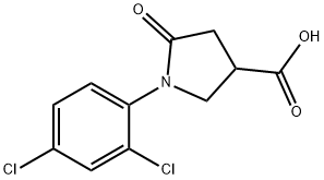 1-(2,4-DICHLOROPHENYL)-5-OXOPYRROLIDINE-3-CARBOXYLIC ACID Struktur