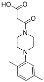 3-[4-(2,5-DIMETHYLPHENYL)PIPERAZIN-1-YL]-3-OXOPROPANOIC ACID Struktur