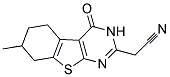 (7-METHYL-4-OXO-3,4,5,6,7,8-HEXAHYDRO-BENZO[4,5]THIENO[2,3-D]PYRIMIDIN-2-YL)-ACETONITRILE Struktur