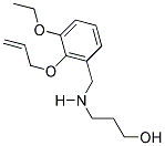 3-([2-(ALLYLOXY)-3-ETHOXYBENZYL]AMINO)PROPAN-1-OL Struktur