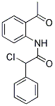 N-(2-ACETYLPHENYL)-2-CHLORO-2-PHENYLACETAMIDE Struktur