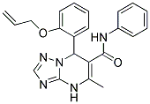 7-[2-(ALLYLOXY)PHENYL]-5-METHYL-N-PHENYL-4,7-DIHYDRO[1,2,4]TRIAZOLO[1,5-A]PYRIMIDINE-6-CARBOXAMIDE Struktur