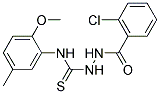 2-(2-CHLOROBENZOYL)-N-(2-METHOXY-5-METHYLPHENYL)HYDRAZINECARBOTHIOAMIDE Struktur