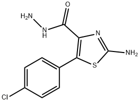 2-AMINO-5-(4-CHLOROPHENYL)-1,3-THIAZOLE-4-CARBOHYDRAZIDE Struktur