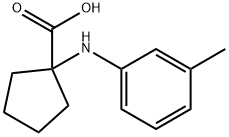 1-M-TOLYLAMINO-CYCLOPENTANECARBOXYLIC ACID Struktur