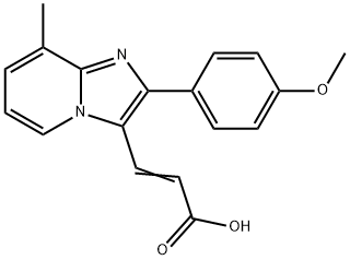 3-[2-(4-METHOXY-PHENYL)-8-METHYL-IMIDAZO[1,2-A]-PYRIDIN-3-YL]-ACRYLIC ACID Struktur