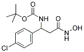 [1-(4-CHLORO-PHENYL)-2-HYDROXYCARBAMOYL-ETHYL]-CARBAMIC ACID TERT-BUTYL ESTER Struktur