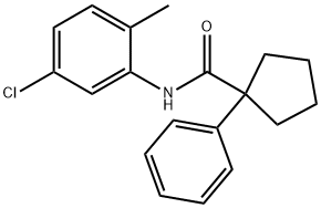 N-(5-CHLORO-2-METHYLPHENYL)(PHENYLCYCLOPENTYL)FORMAMIDE Struktur