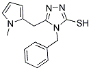 4-BENZYL-5-[(1-METHYL-1H-PYRROL-2-YL)METHYL]-4H-1,2,4-TRIAZOLE-3-THIOL Struktur