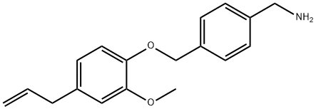 4-(4-ALLYL-2-METHOXY-PHENOXYMETHYL)-BENZYLAMINE Struktur