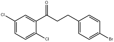 3-(4-BROMOPHENYL)-2',5'-DICHLOROPROPIOPHENONE Struktur