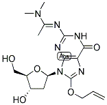 8-ALLYLOXY-N2-(DIMETHYLAMINOETHYLIDENE)-2'-DEOXYGUANOSINE Struktur