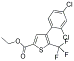 4-(2,4-DICHLOROPHENYL)-5-(TRIFLUOROMETHYL)THIOPHEN-2-CARBOXYLIC ACID ETHYL ESTER Struktur