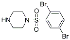 1-(2,5-DIBROMO-BENZENESULFONYL)-PIPERAZINE Struktur