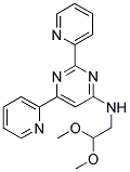 N-(2,2-DIMETHOXYETHYL)-2,6-DIPYRIDIN-2-YLPYRIMIDIN-4-AMINE Struktur