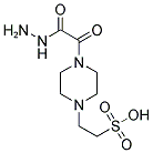 2-(4-HYDRAZINOOXALYL-PIPERAZIN-1-YL)-ETHANE SULFONIC ACID Struktur