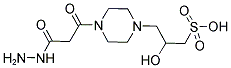 3-[4-(3-HYDRAZINO-3-OXOPROPANOYL)PIPERAZIN-1-YL]-2-HYDROXYPROPANE-1-SULFONIC ACID Struktur